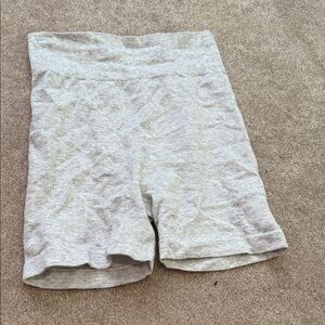 LOFT Heathered Gray Bike Shorts
